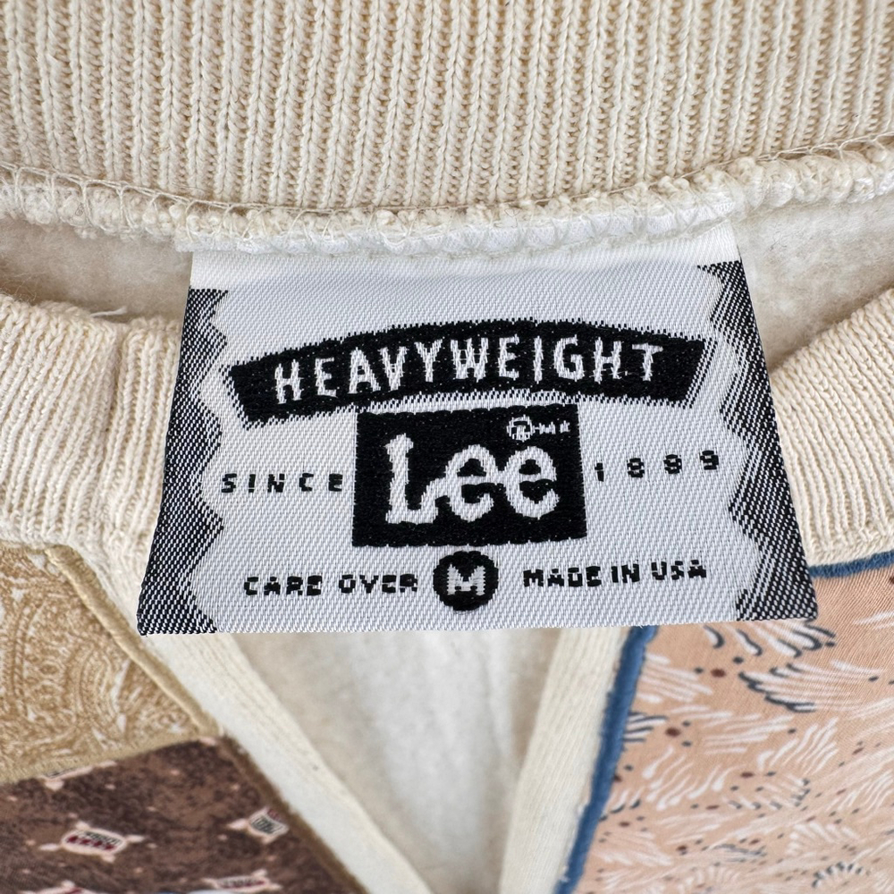 Upcycled Patchwork Sweatshirt Lamb Cupcake Vintag… - image 5